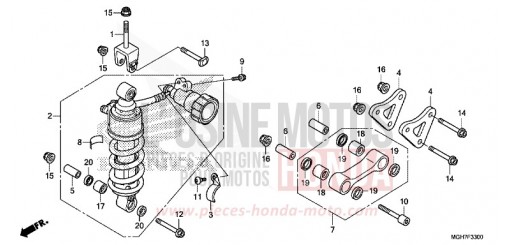 REAR CUSHION VFR1200XLF de 2015